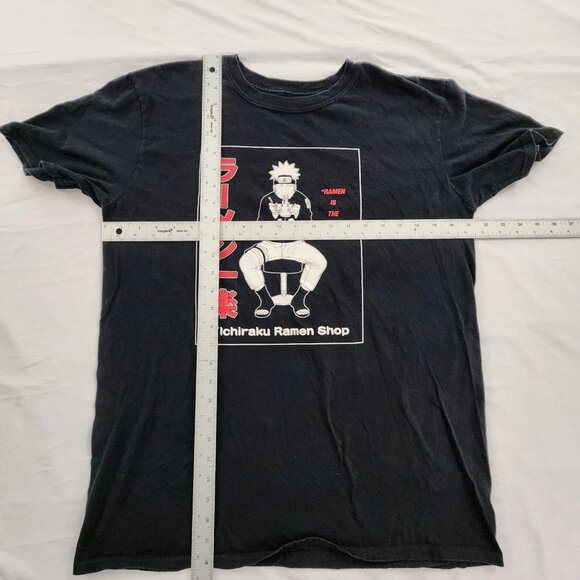 Ichiraku Ramen Best Pleasure Black Short Sleeve Cotton T-Shirt Men's L - Picture 4 of 7